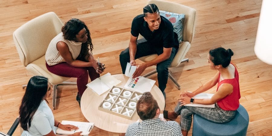 Corporate team building game